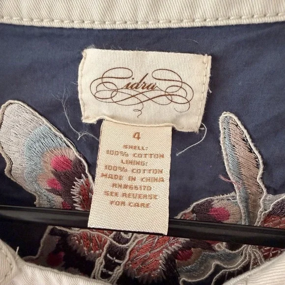 Idra Anthropologie Cropped Jacket Womens Size 4 - Picture 5 of 8